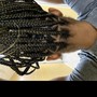 Medium knotless Box Braids