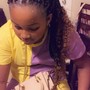 Kids Braid up ponytail