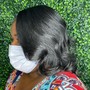 Silk press/hydration steam treatment/hair mask or deep conditioning/trim or hair dusting