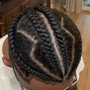 Men’s Braids 1/2 Head of Hair