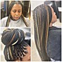 Medium Knotless  Braids