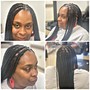 Medium Knotless  Braids