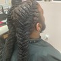 Cornrows ( braid down for wig or weave installation)