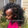 "Lemonade" Side-ways Feed In Braids