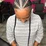 4 stitch feed ins Braids