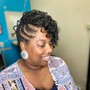 Medium Natural hair Individual Braids