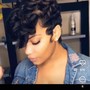 Short Pixie cut on Weave cap