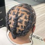 Loc Style(barrel rolls and simple up dos)