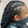 Cornrows ( braid down for wig or weave installation)