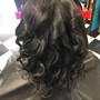 Wand / Barrel Curls style