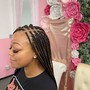 Add curls to braids