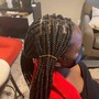 Goddess braids. Back length