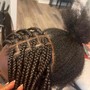 Goddess braids. Back length