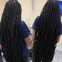 Butt length Box Braids (Med)