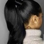 Natural hair or weave styled only