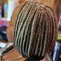 Small boho knotless bob