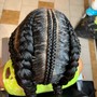 6 large braids and under