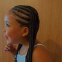 Cornrow Design on Natural Hair