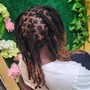 Updo locs style