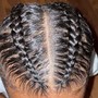 Men’s Braids 1/2 Head of Hair