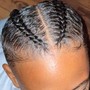 Men’s Braids 1/2 Head of Hair