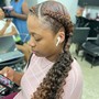 Goddess Braids/ Double Dutch braids