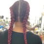 Goddess Braids/ Double Dutch braids