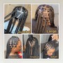 Small medium knotless braids