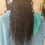 Knotless medium box braids. waist length 52 inches