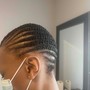 Knotless medium box braids. waist length 52 inches