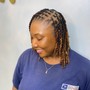 Shaved Sides Instant Locs (Ear-Neck Length