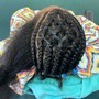 Natural Hair Braided Style