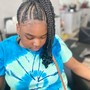 Men's Cornrows hair added up to 6 braids