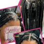 Large Knotless Box Braids