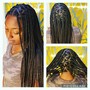 Knotless braids Bra length