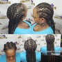 Designer Halo Braid with Weave