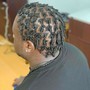 Cornrows and twist combination