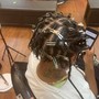 Adult lock retwist and style to mid back length