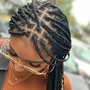 Medium Mid Back Knotless Braids