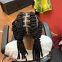 Adult lock retwist and style to mid back length