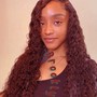 Lace Closure Sew In + Custom Install+ Style with curls