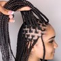 Mid back Knotless Braids