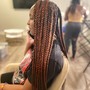 Large Knotless Box Braids