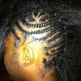 2 feed in cornrows