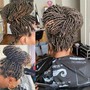 Crochet braids (shaved  sides)