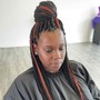 Medium Midback Box Braids