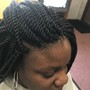 Small Mid Back Knotless Braids