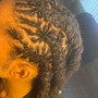 Retwist (50 or less locs/ Past Shoulder length)