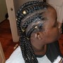 Cornrows braid extension