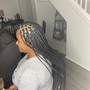 small boxbraids mid back